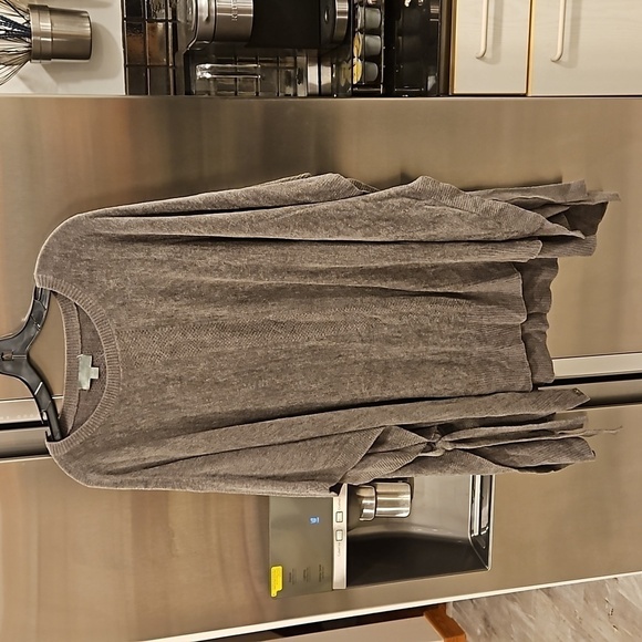 💕BAREFOOT DREAMS💕 Side-Tie Hi-Low Poncho ~ Olive Branch 1X NWOT - Picture 5 of 11